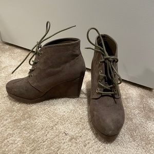 Just Fab Wedge boots. Size 6.